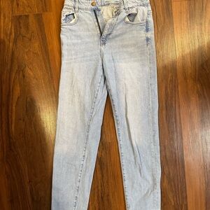 Zara Blue High Rise Jeans Versatile Style